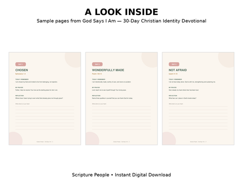 God Says I Am — 30-Day Christian Identity Devotional